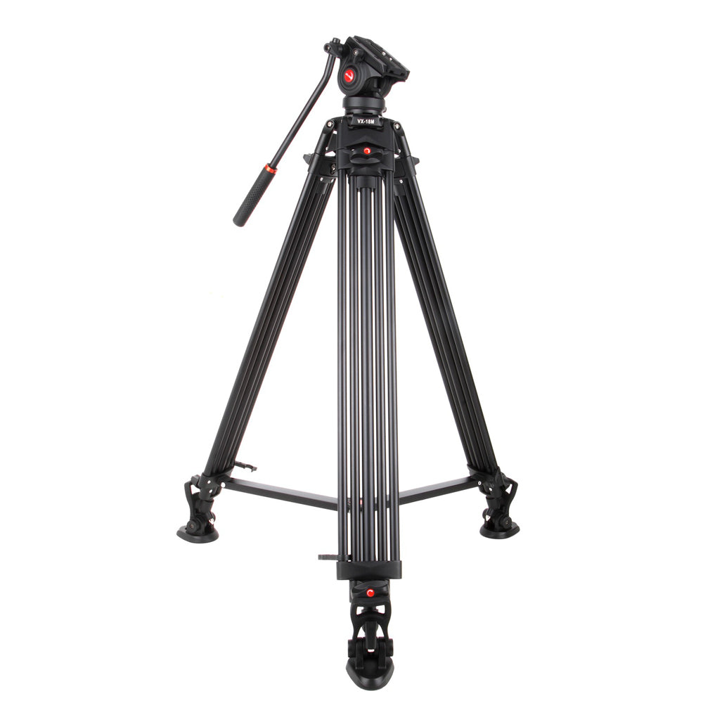 Viltrox Heavy Duty 10Kg Capacity PRO Fluid Head Tripod for Video, Mirrorless &amp; DSLR Cameras with Hydraulic Damping