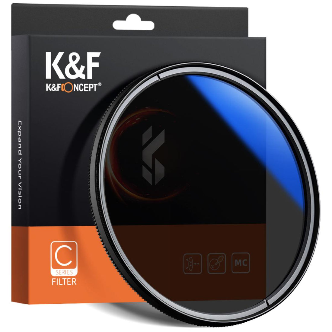 K&amp;F Concept PRO 67mm Classic Series Slim Blue Multi Coated Circular Polariser (CPL) filter - KF01.1439