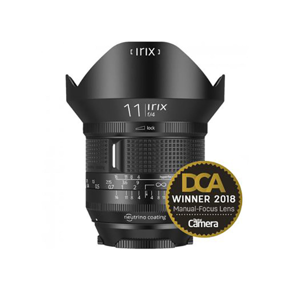 Irix 11mm f/4 Firefly prime manual focus wide angle lens for Canon DSLR&