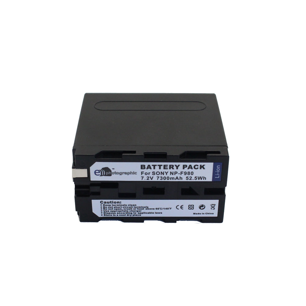 E-Photographic PRO NP-F980 Sony L-Series 7300mAh Lithium Battery with USB-Type-C