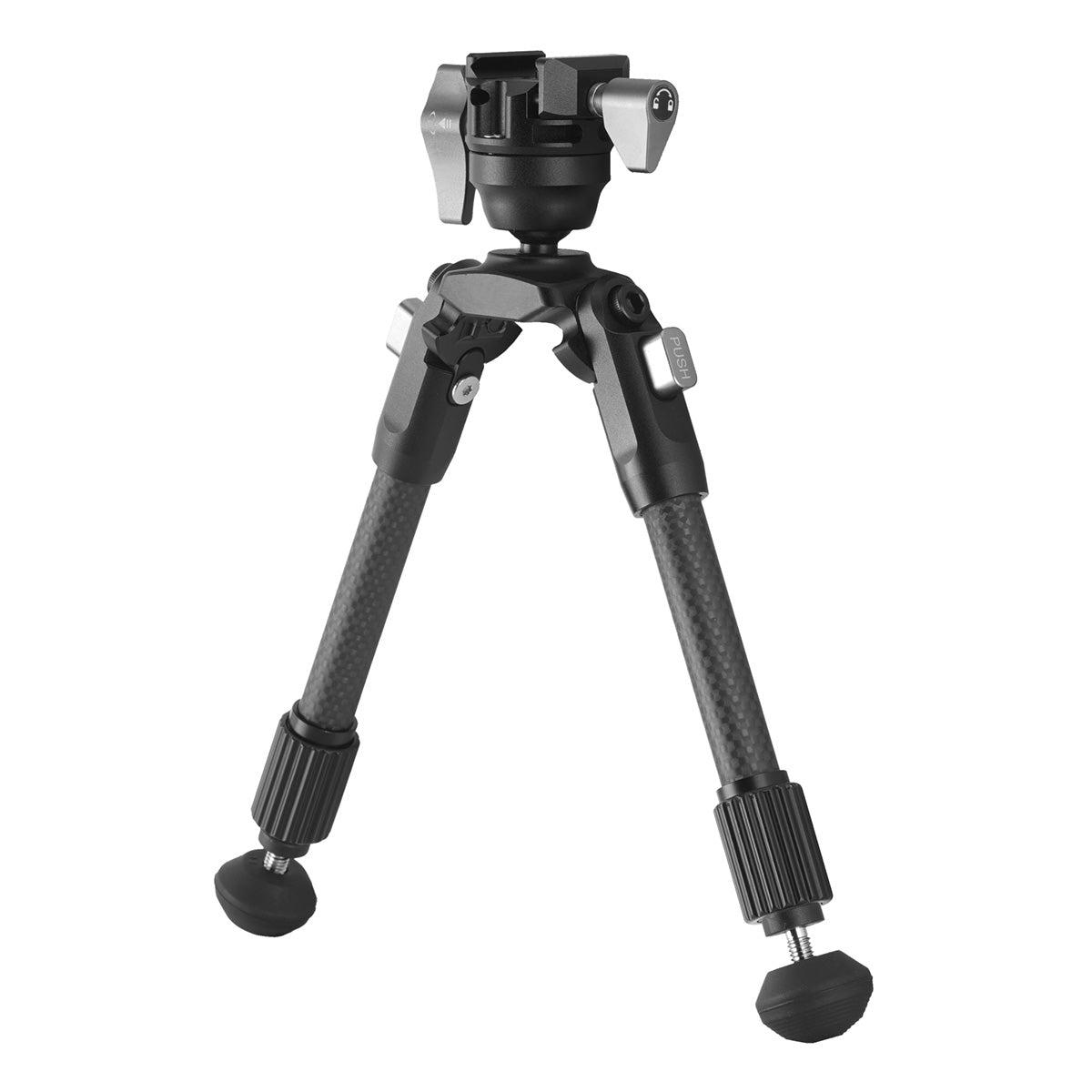 Vanguard EQ-PRECISION 1QSC Carbon Fiber Gun Bipod with Ball Head & Pic Rail Mount – Ideal for Hunting and Target Shooting - Height:-22-27cm