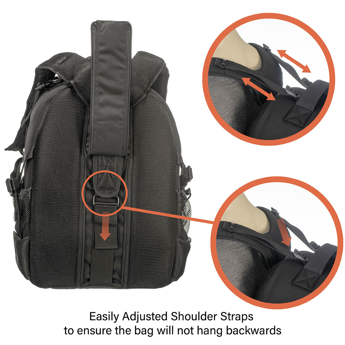 Jenova Niagra Series Professional Back-Pack - Medium - Black - 81248
