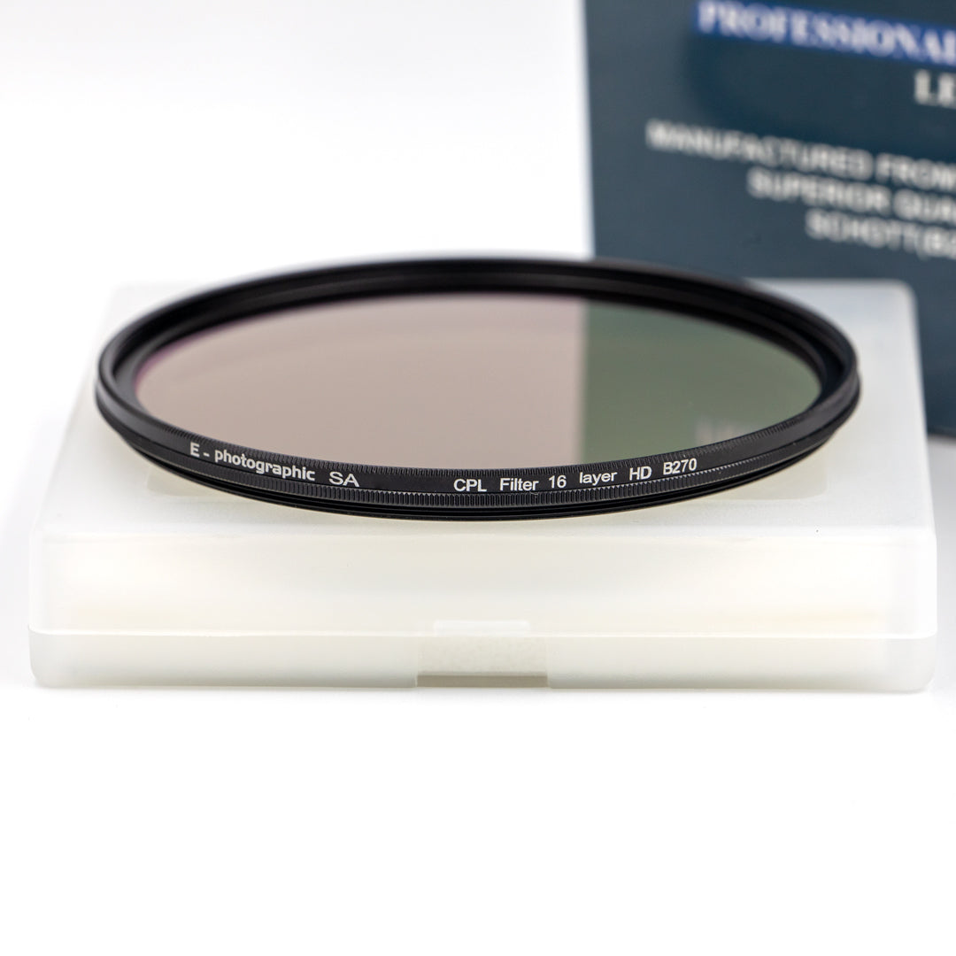 E-Photographic PRO 82mm Multicoated CPL Filter-German HD B270 Schott Optics