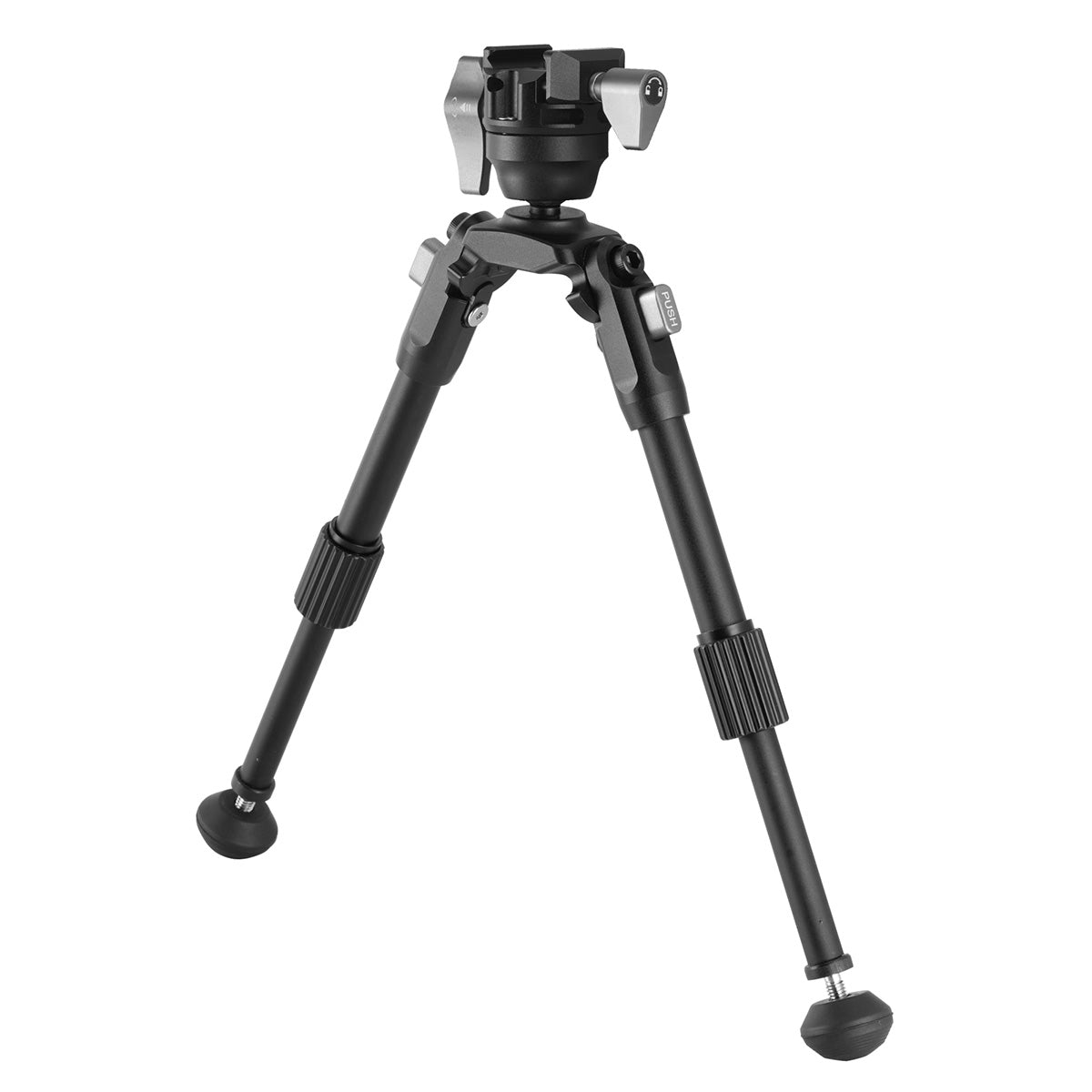 Vanguard EQ-PRECISION 1QSA Aluminium Gun Bipod with Ball Head & Pic Rail Mount – Ideal for Hunting and Target Shooting - Height:-22-27cm