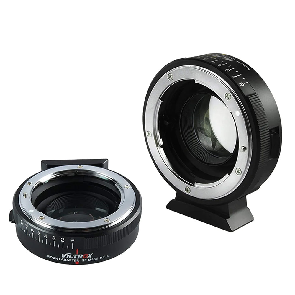 Viltrox Manual Focus Adapter Nikon G&D mount to M4/3 +1-stop VL-NF-M43X