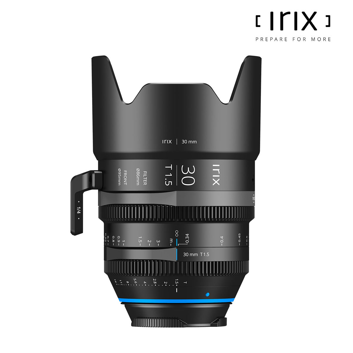 Irix 30mm T1.5 Manual Focus PRO Cinema Lens for Fuji X-Mount Cameras - Metric Markings