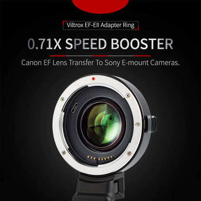 Viltrox Auto Focus Adapter, Canon EF lenses - SONY E-Mount Cameras +1 f-stop