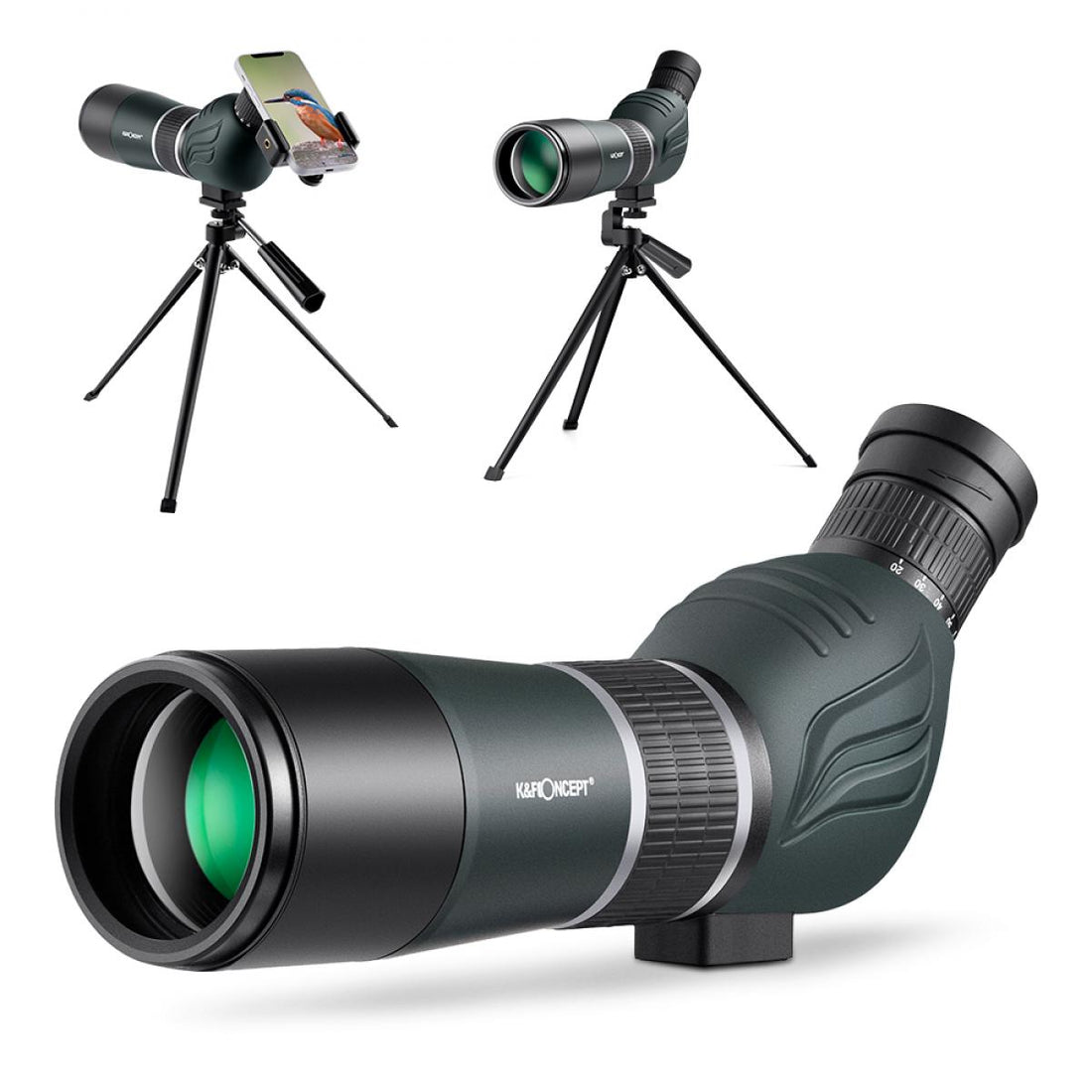 K&amp;F 20-60X60 Adjustable Bird Watching Telescope with mobile stand &amp; tripod