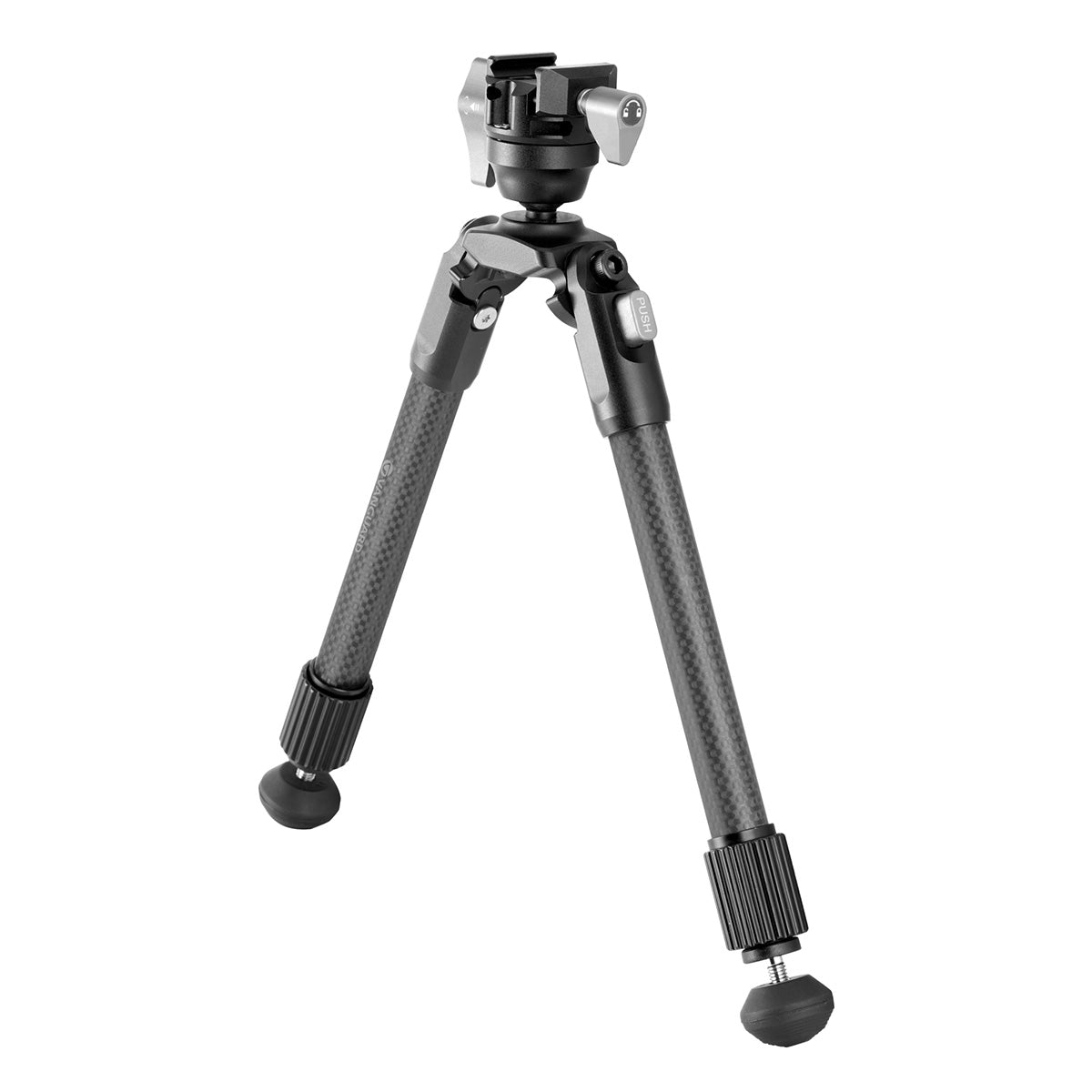 Vanguard EQ-PRECISION 2QSC Carbon Fiber Gun Bipod with Ball Head & Pic Rail Mount – Ideal for Hunting and Target Shooting - Height:-26.5 to 36.5cm