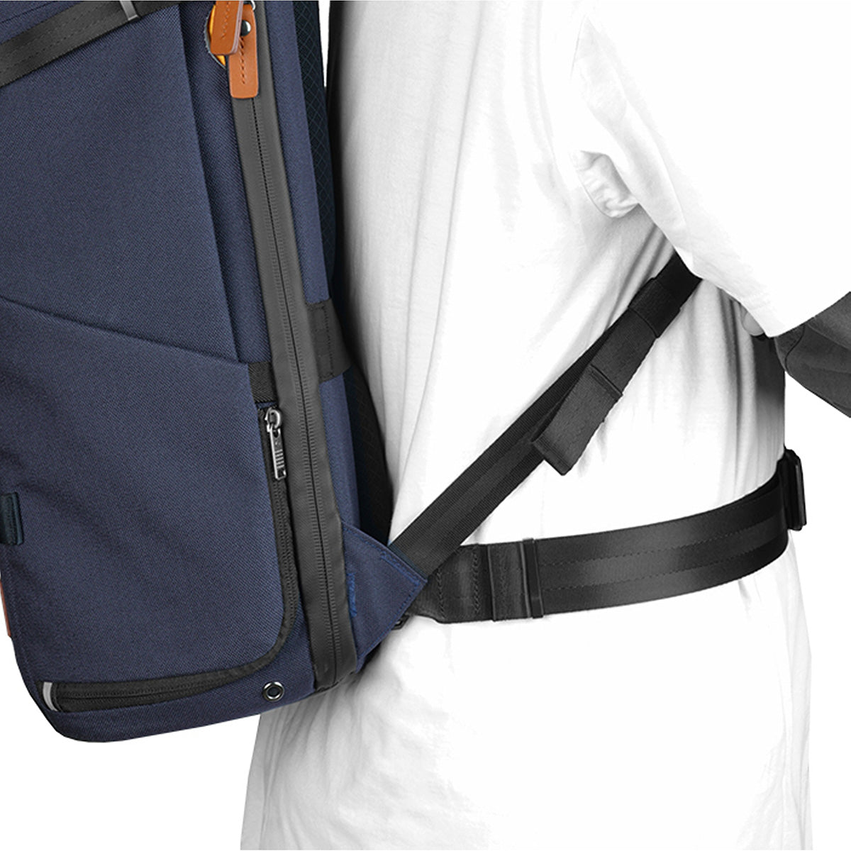 Vanguard VEO CITY B46 Large Professional Camera Backpack w/Pouch - Navy Blue