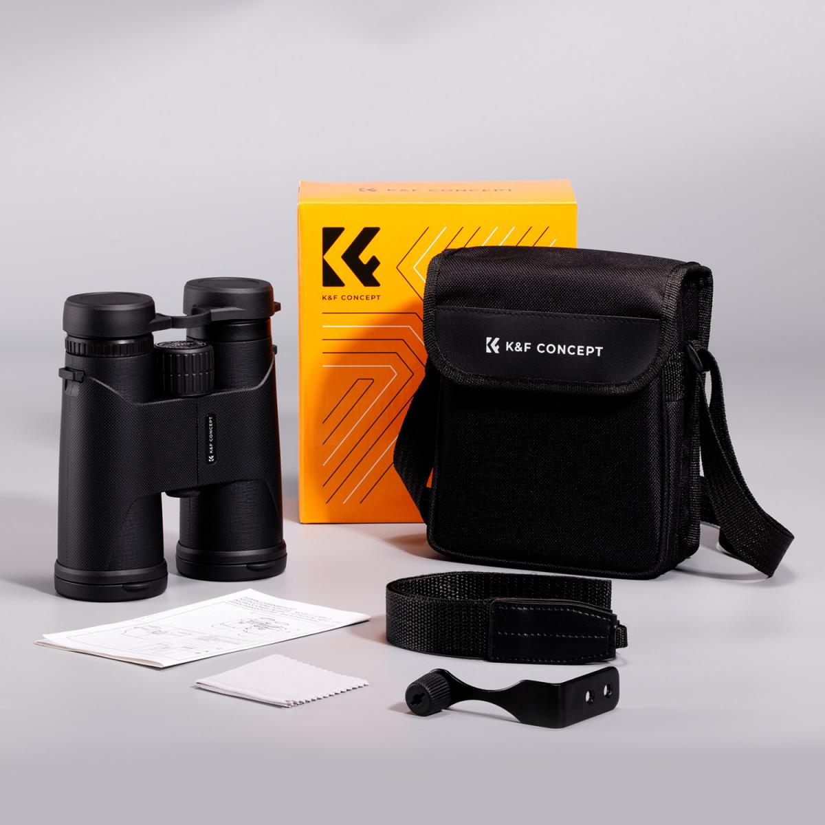 K&F Concept 10X42 HD IP66 Water Resistant Binoculars, BAK4 & Tripod Mount