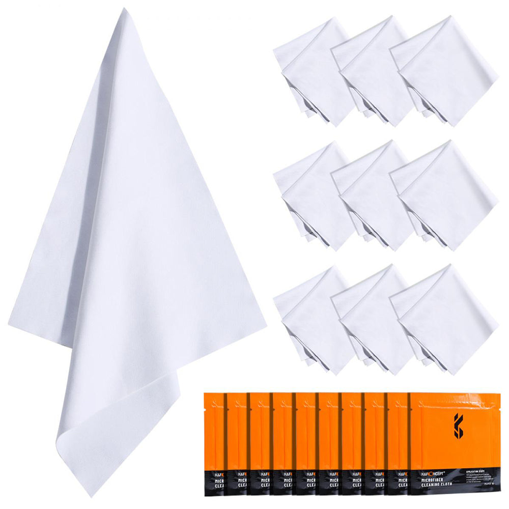 K&F dry needle a dust-free microfibre cloth 14 X 14cm 10 pack - SKU-1597