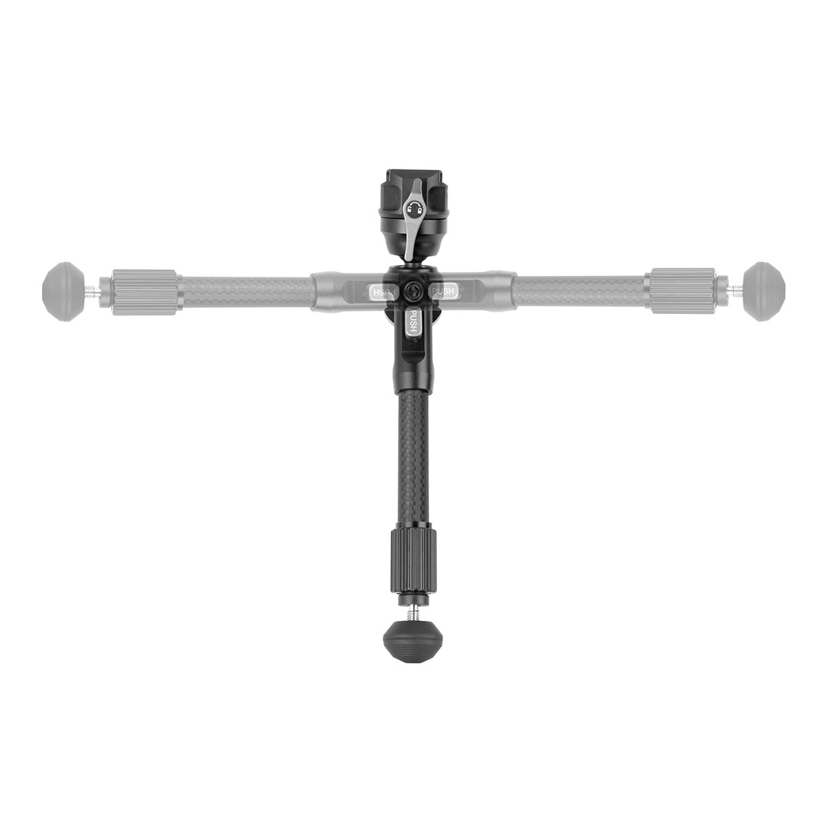 Vanguard EQ-PRECISION 1QSC Carbon Fiber Gun Bipod with Ball Head & Pic Rail Mount – Ideal for Hunting and Target Shooting - Height:-22-27cm