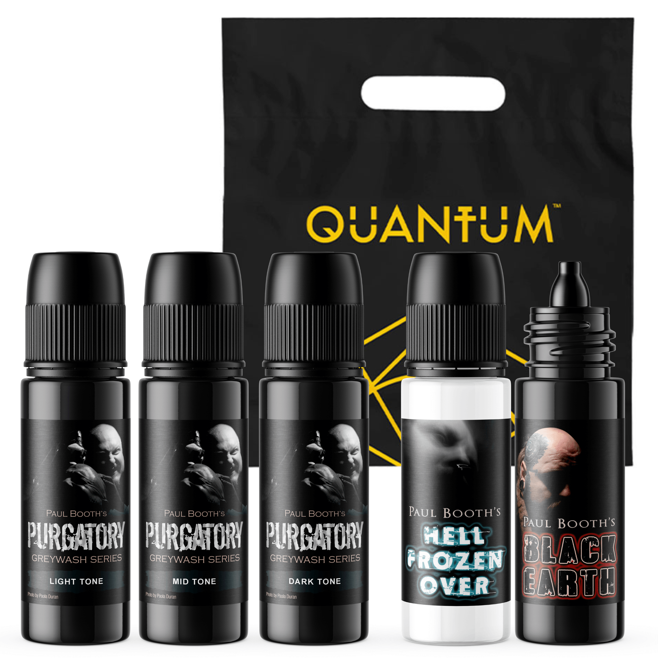 Quantum Tattoo Ink - 4oz Paul Booth Purgatory Full Arsenal Set