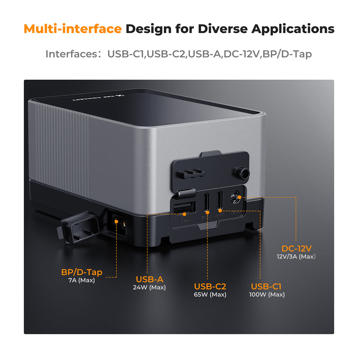 K&F Concept 99wh (6700mAh) Mini V-Mount Battery with USB-C Fast Charging