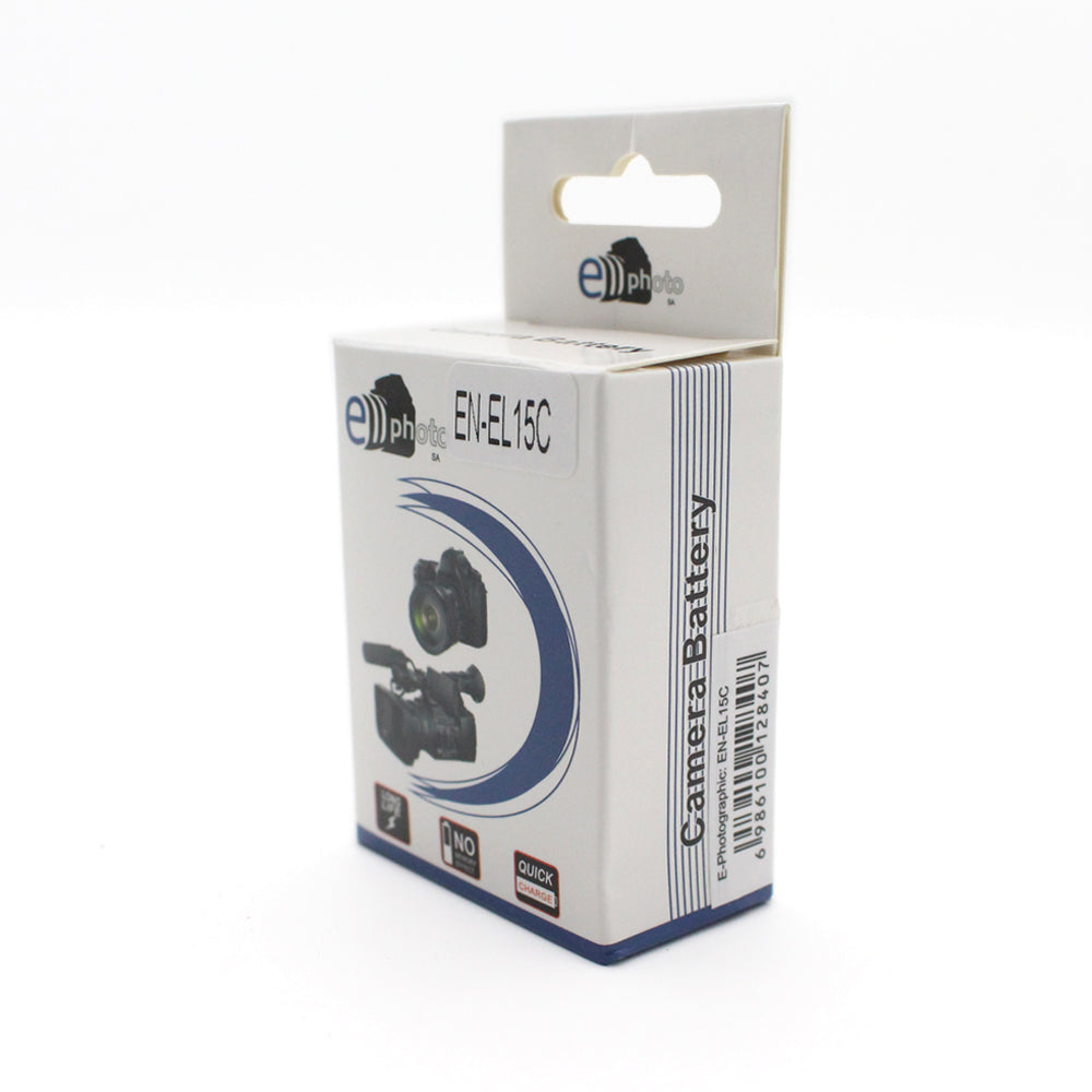 E Photographic 2080 mAh Lithium Replacement Battery for EN-EL15C Nikon DSLR Cameras - EPHENEL15C
