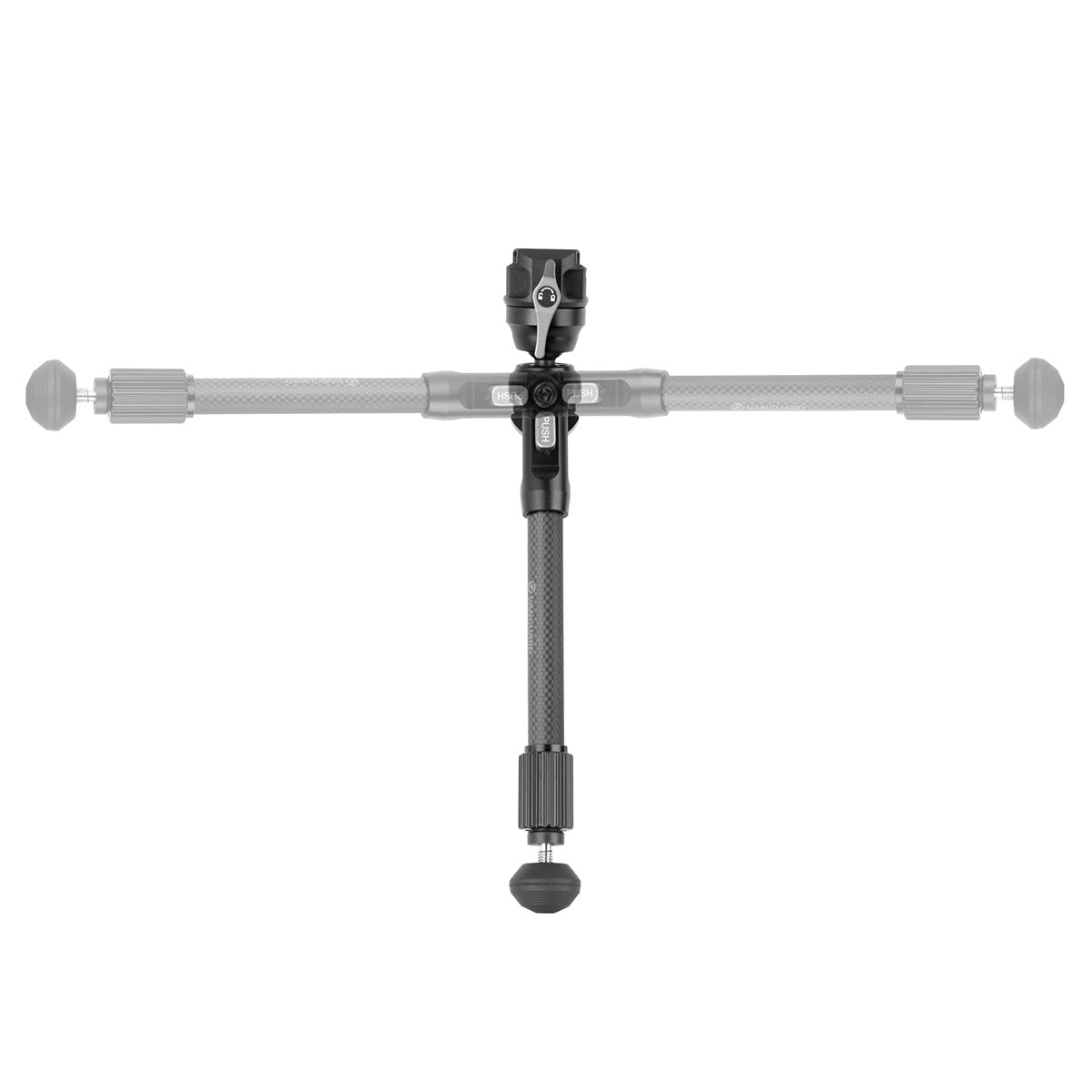Vanguard EQ-PRECISION 2QSC Carbon Fiber Gun Bipod with Ball Head & Pic Rail Mount – Ideal for Hunting and Target Shooting - Height:-26.5 to 36.5cm