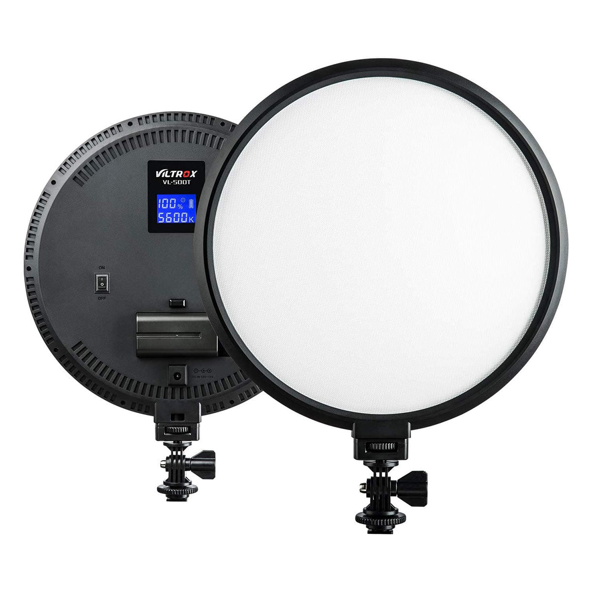 Viltrox VL-500T, 2000 Lumens 25W Round LED Light, Adjustable Power & Color