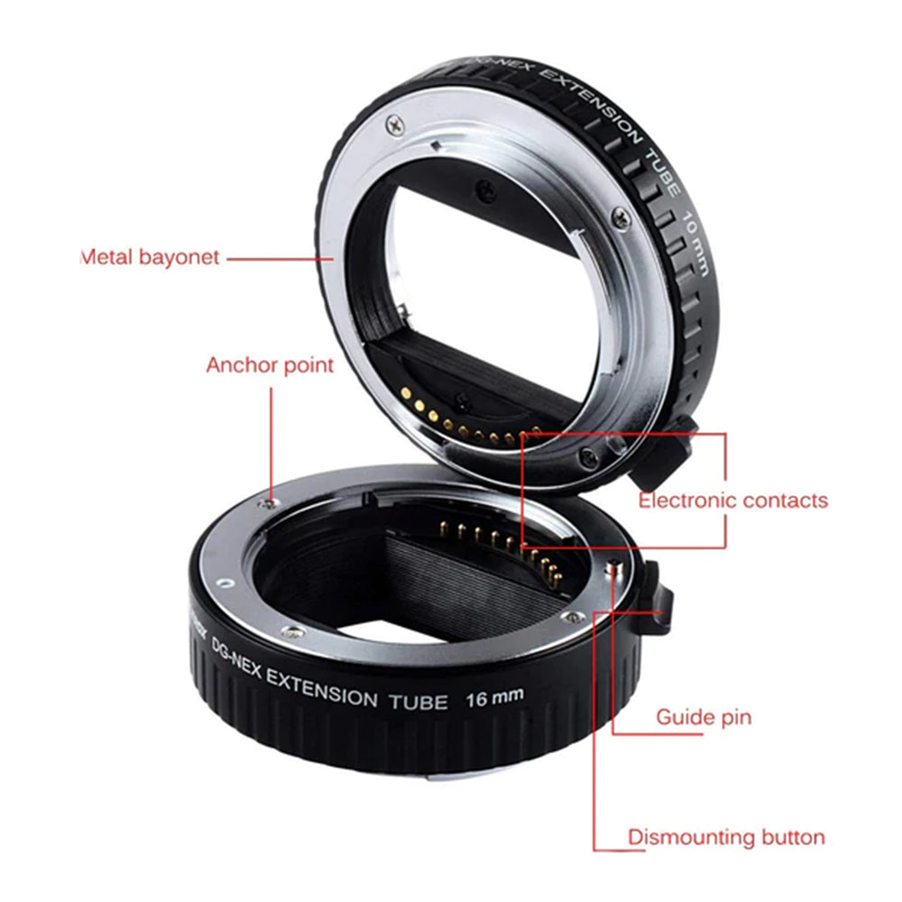 VILTROX Auto Focus Macro Extension Tube Set for SONY NEX E-Mount VL-DG-NEX