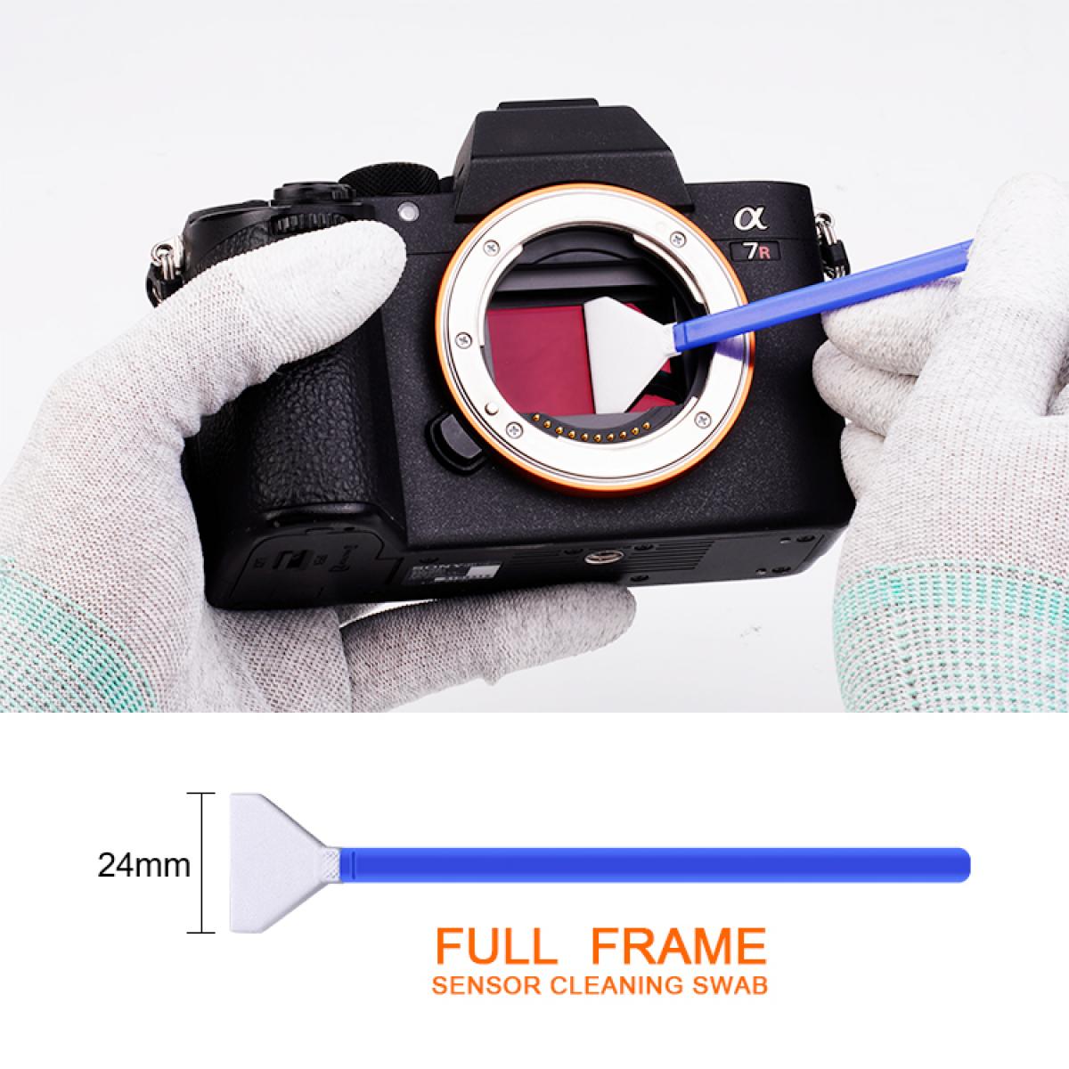 K&F Concept 10 X 24mm Full Frame Camera Sensor Cleaning Swab Kit + 20ml Cleaning Fluid