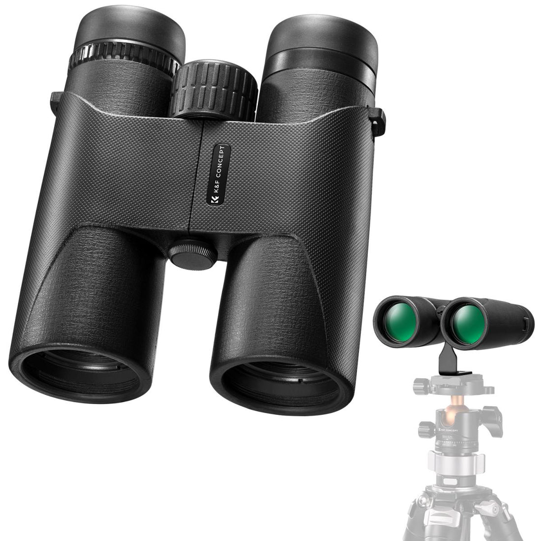 K&F Concept 10X42 HD IP66 Water Resistant Binoculars, BAK4 & Tripod Mount