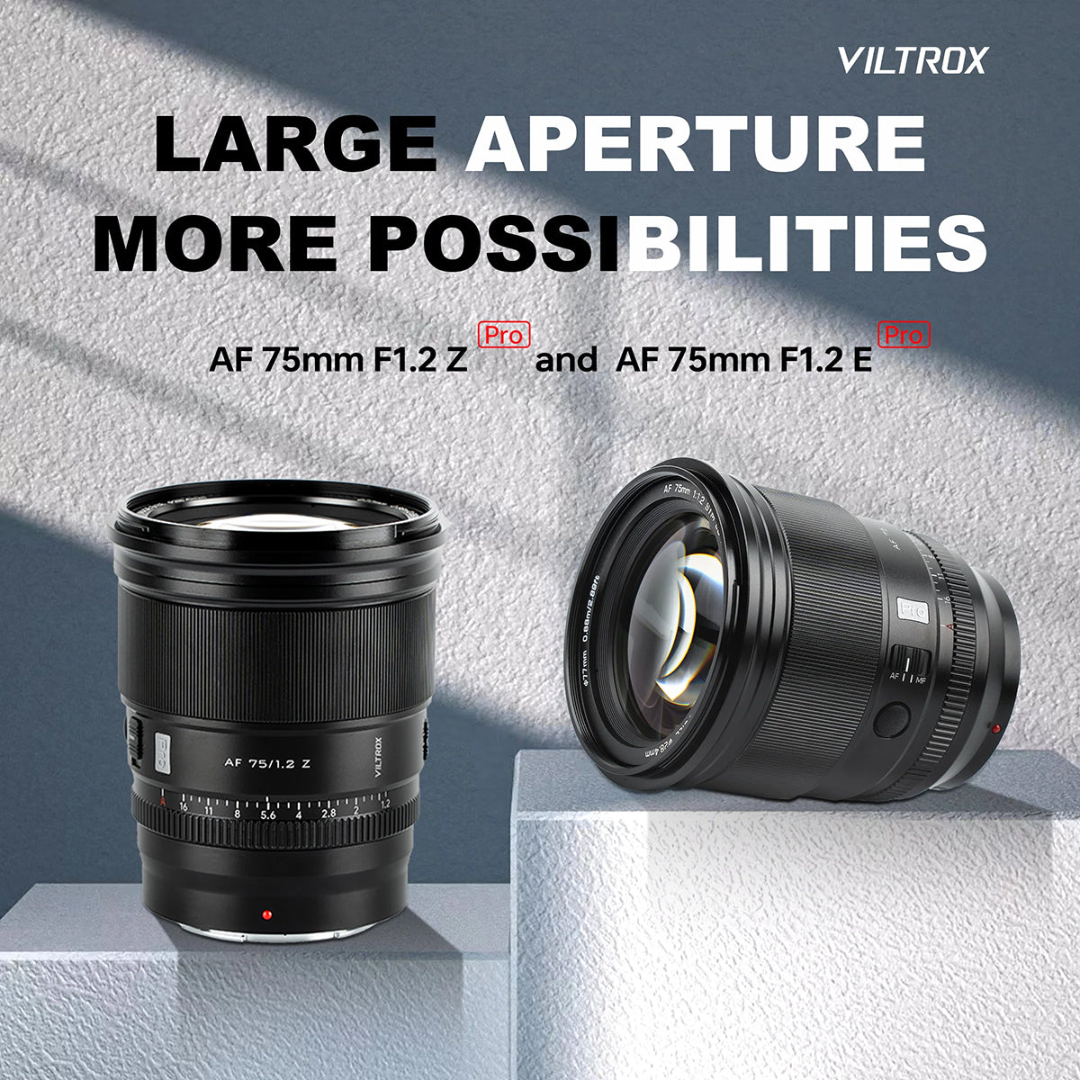 Viltrox Auto Focus 75mm f1.2 E PRO Prime Lens for Sony E-Mount VL-AF7512-E