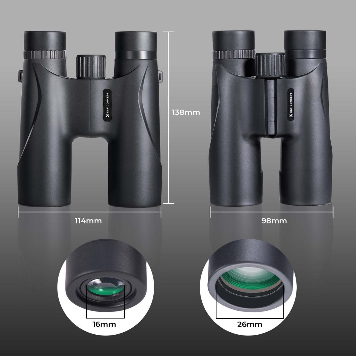 K&amp;F Concept 12x32 BAK4 Binoculars German Schott AG Superior Optics-KF33-071