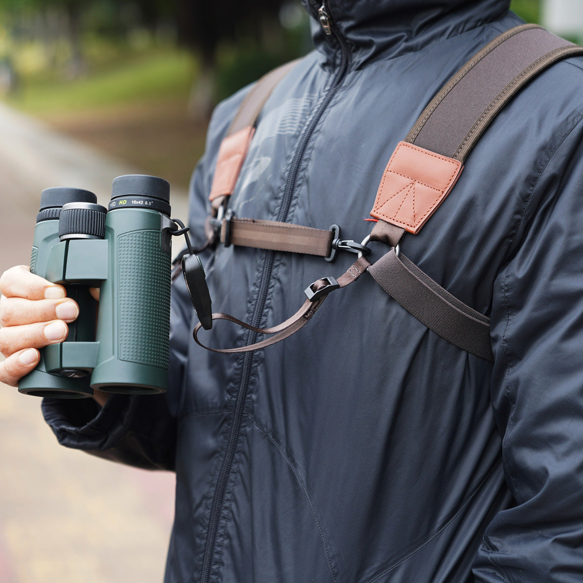 Vanguard VEO Optic Guard H DeLux Binocular & Camera Harness Quick Release - Green