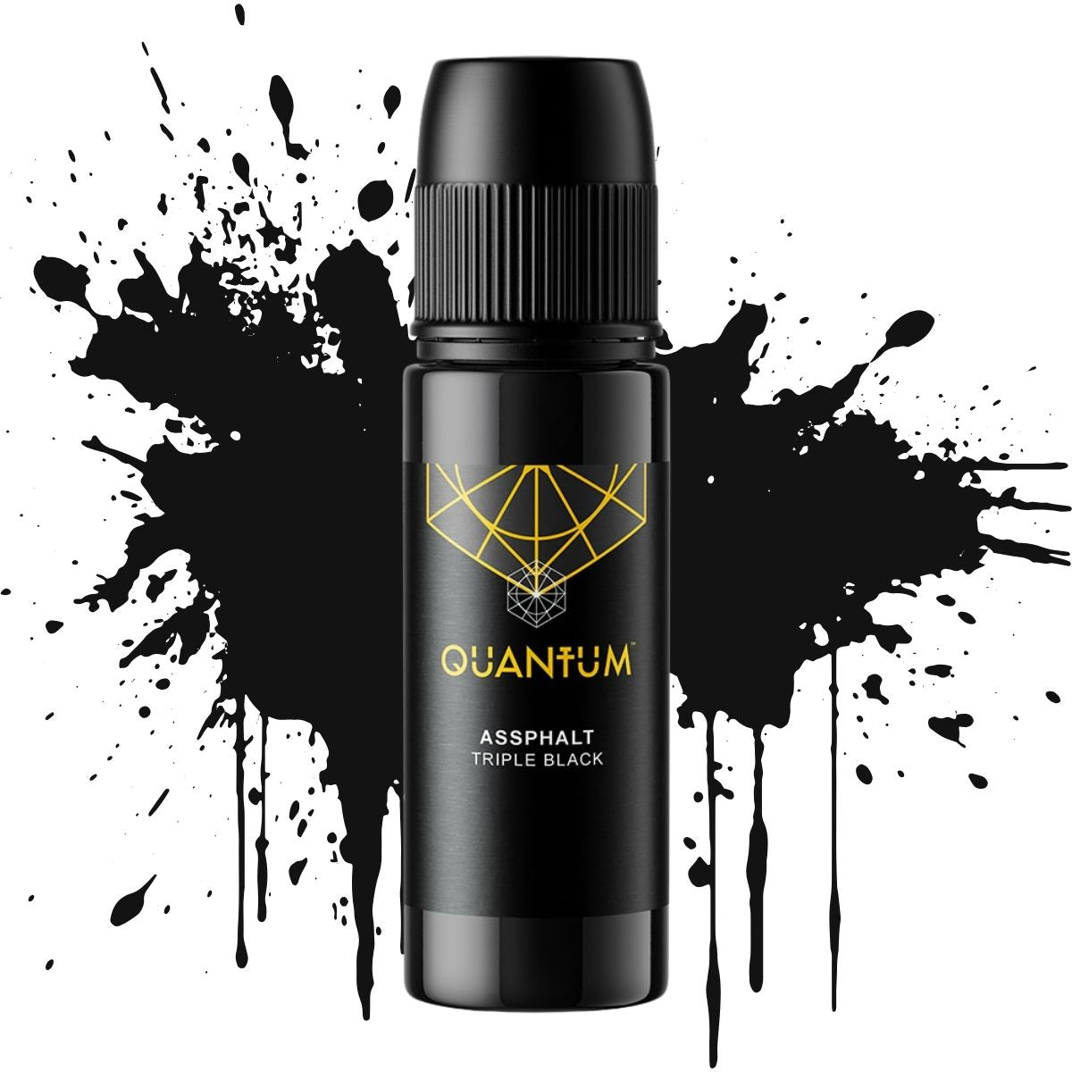 Quantum Premium Tattoo Ink - 1oz Assphalt Black (Triple Black) (30ml)