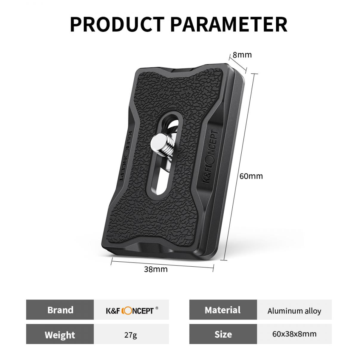 K&F Concept universal quick release plate/camera mount - KF31-030