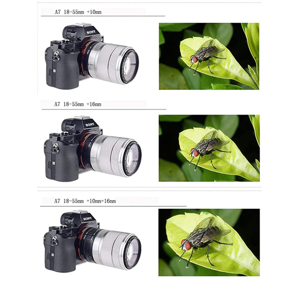 VILTROX Auto Focus Macro Extension Tube Set for SONY NEX E-Mount VL-DG-NEX