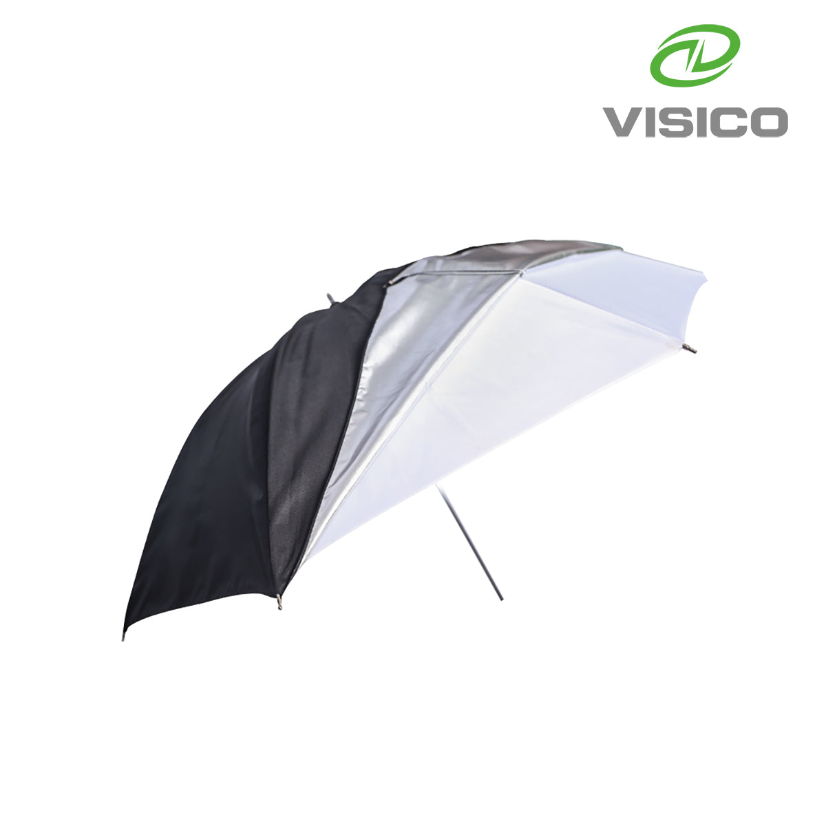 Visico 110cm PRO Photographic Umbrella Black/Silver/Translucent VSUB-007-110