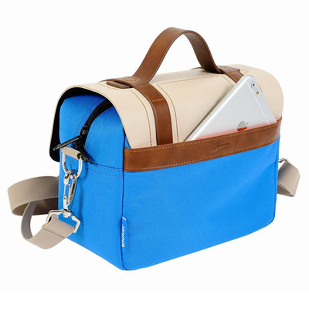 Jenova Fantasy Series PRO Camera Shoulder Bag-Beige and Blue - 41155BGBL
