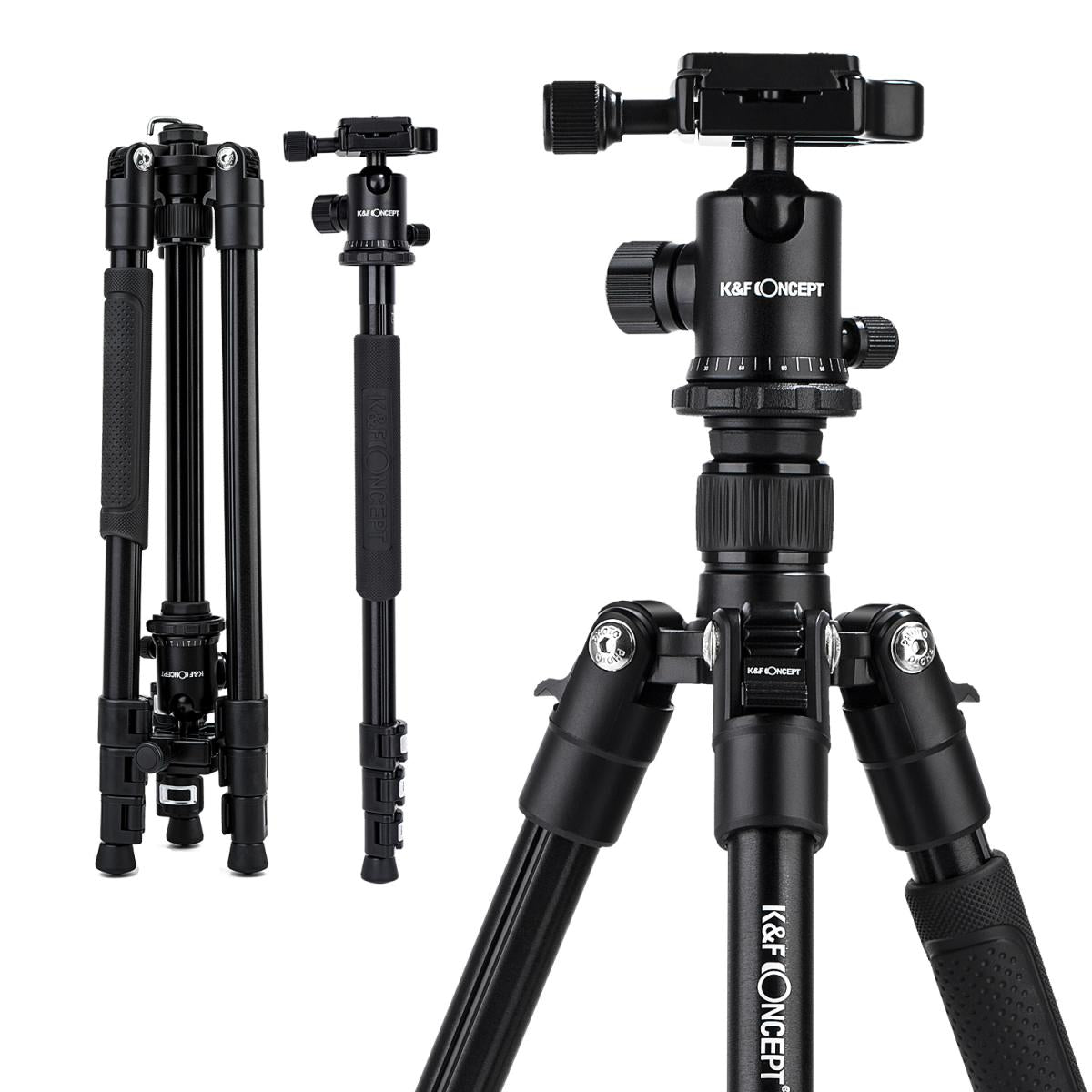 K&F Concept TM2324II Light weight Tripod with Monopod Conversion - KF09.040