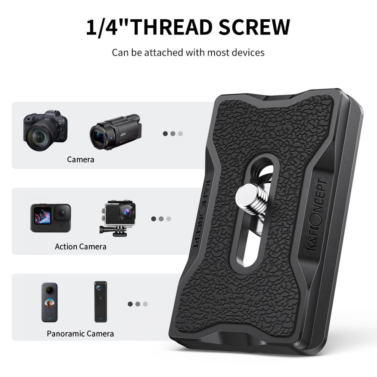 K&F Concept universal quick release plate/camera mount - KF31-030