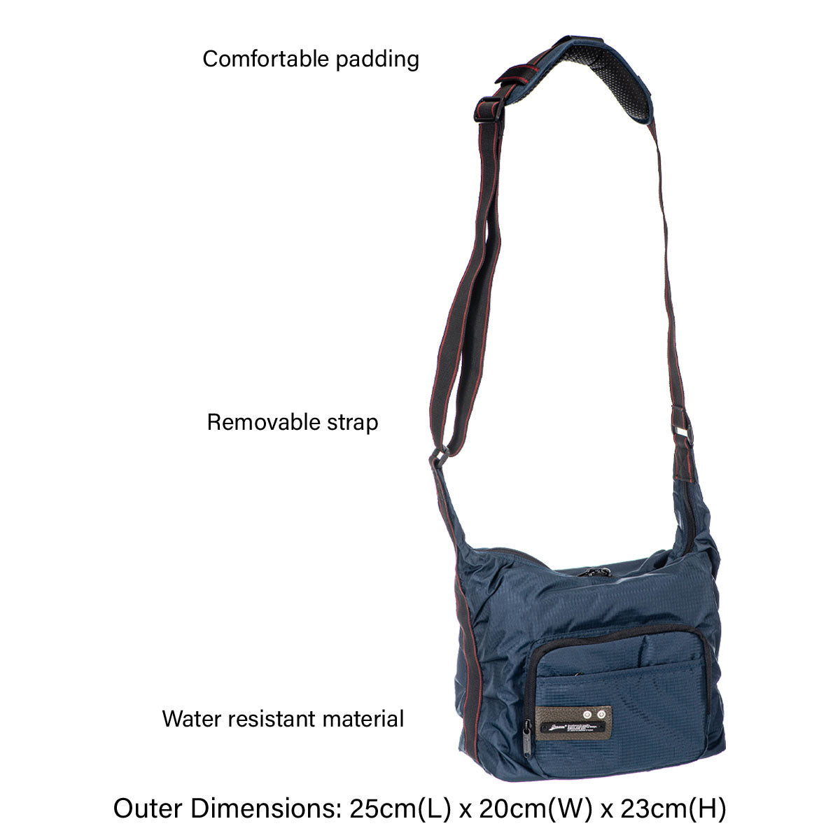Jenova Milano Series Professional Camera Sling Bag Large Blue - 01116BL