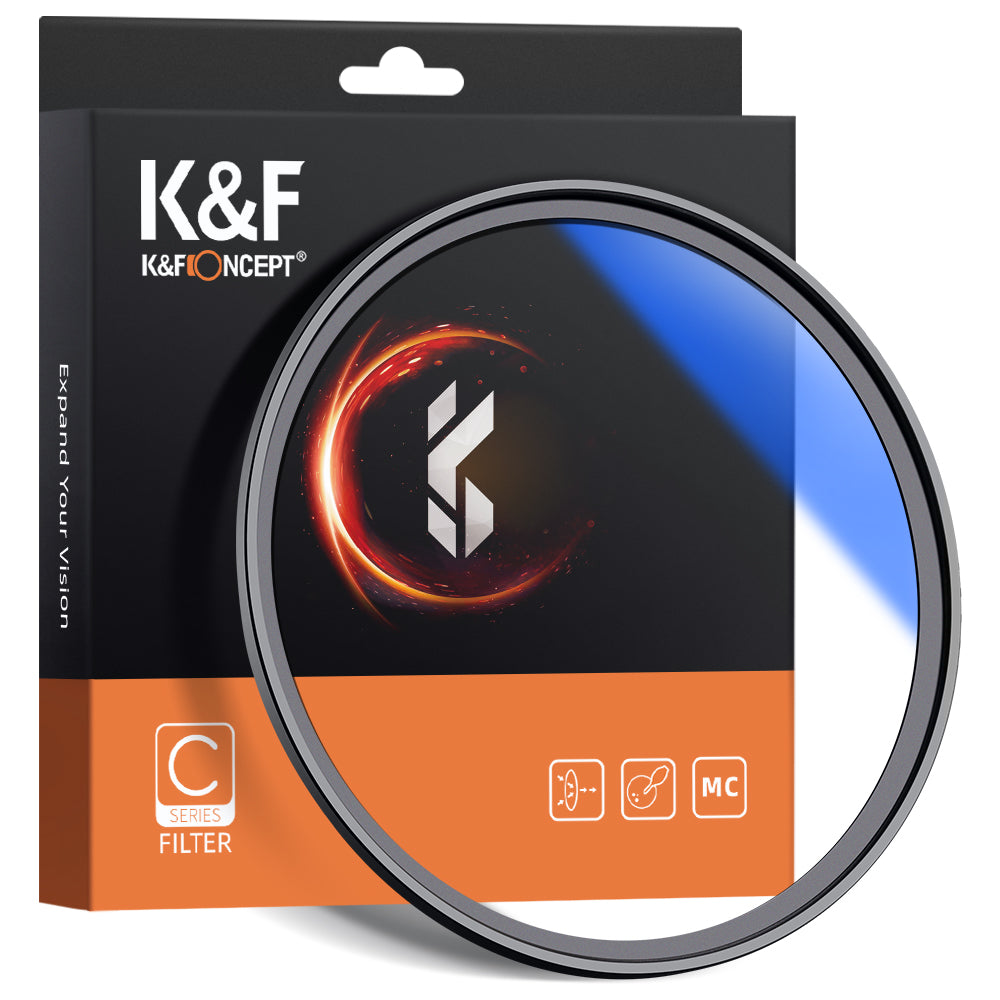 K&F Concept PRO 58mm Classic Series Slim Blue Multi Coated UV filter - KF01.1424