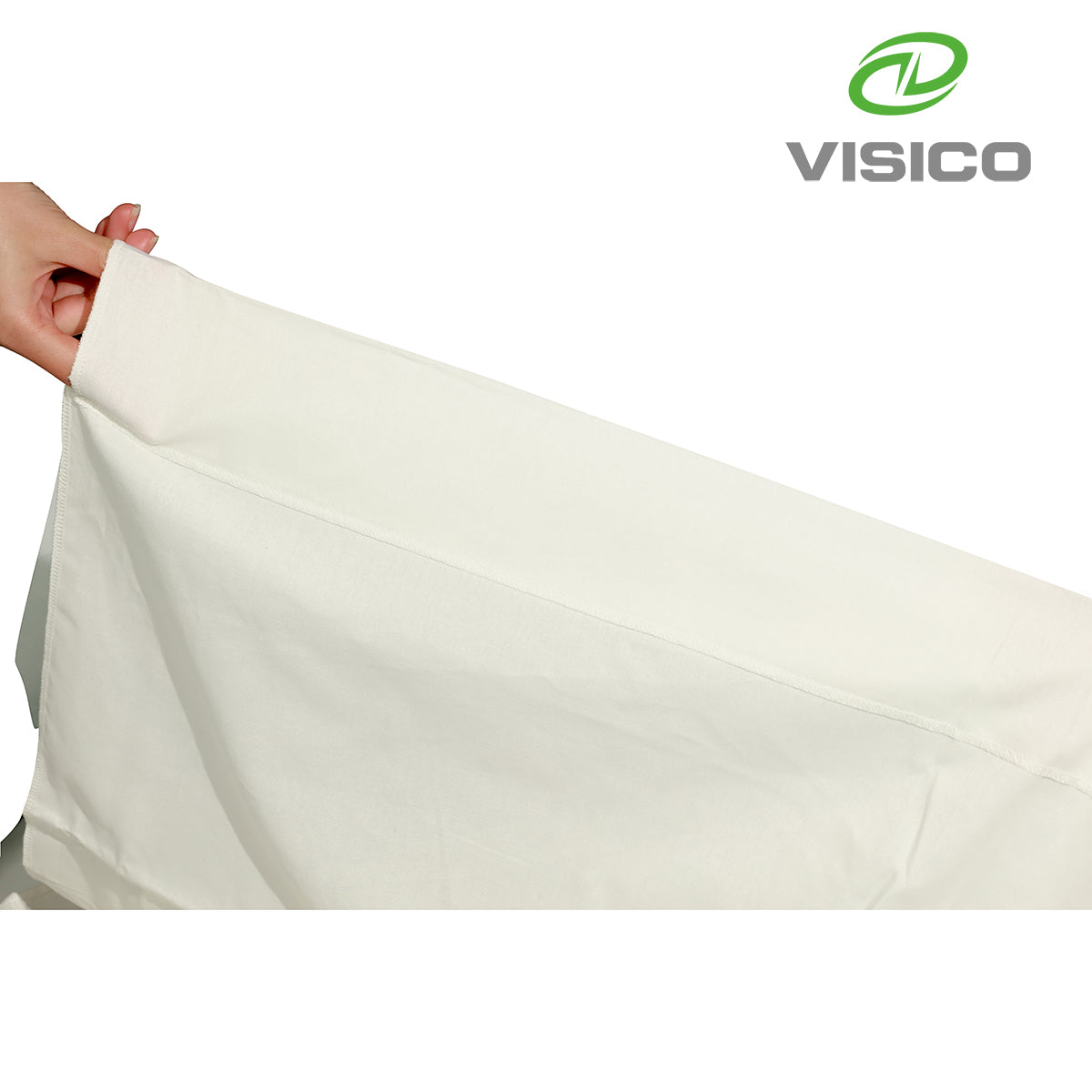 Visico Professional Cotton (140gsm) Muslin Backdrop 3m X 3m White VS-MS-33W