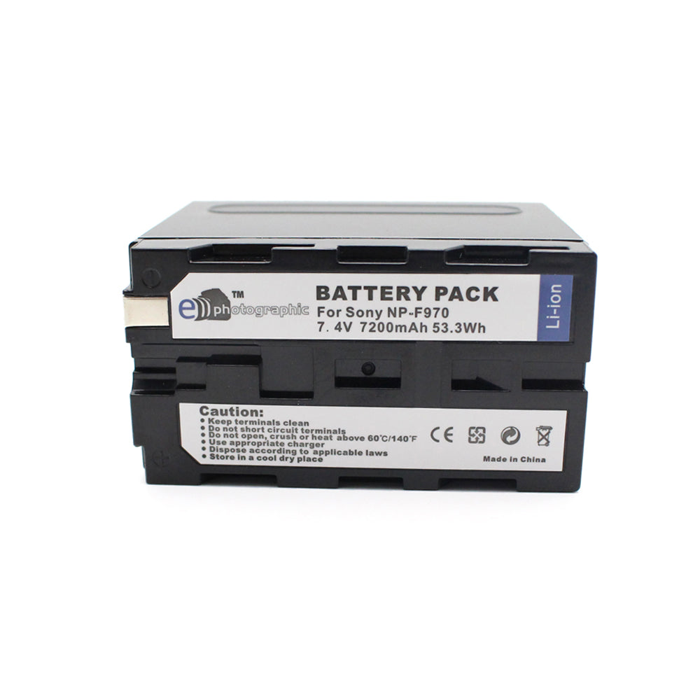 E-Photographic PRO Grade 7200mAh Lithium Battery for Sony NP-F970 - EPHNPF970