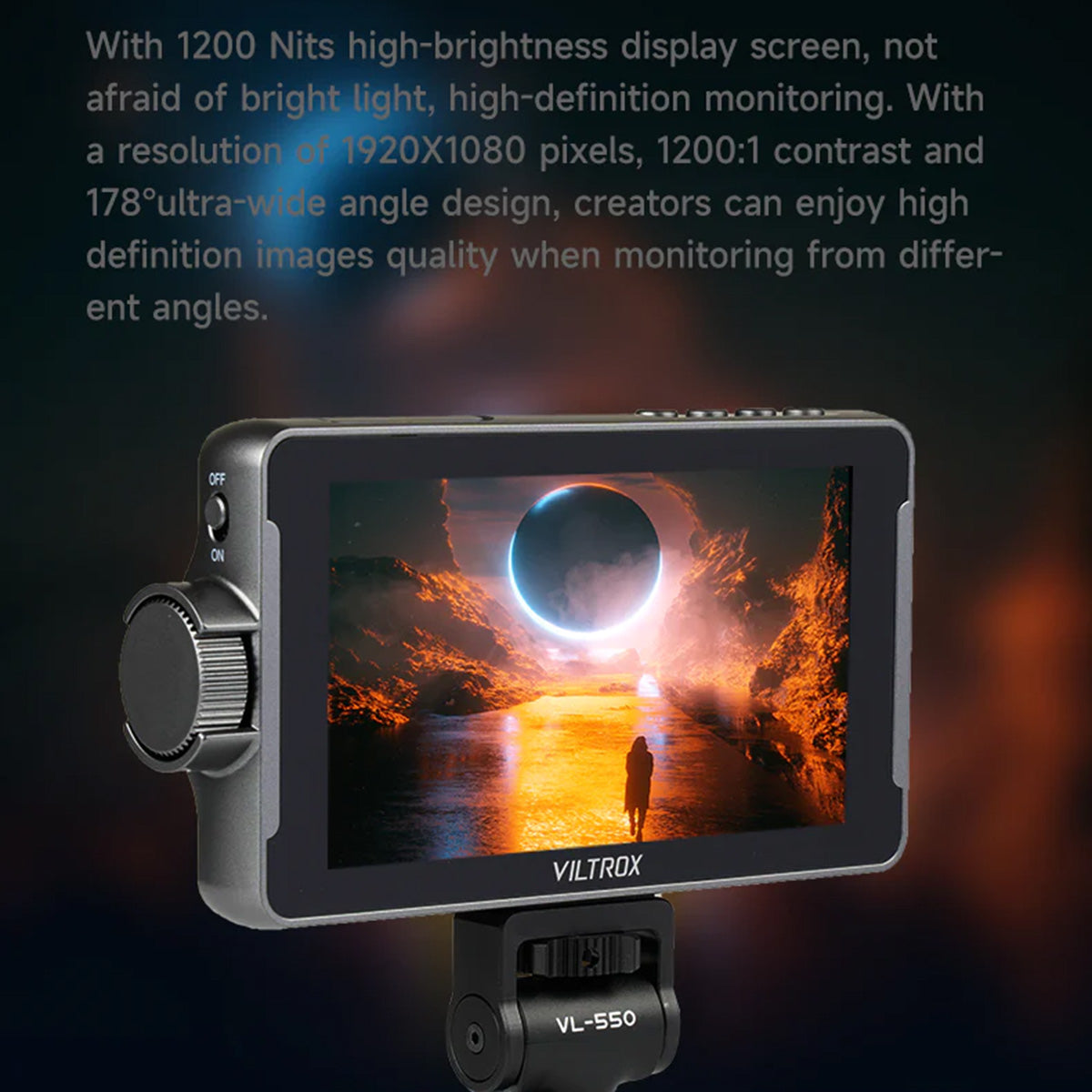 VILTROX 5.5" DC-550 HD Camera Monitor-In/Out-Door Photos/Video - VL-DC-550