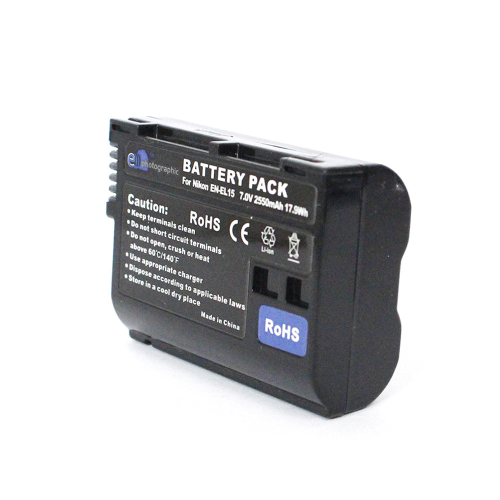 E-Photographic 2550 mAh Lithium Battery for Nikon EN-EL15