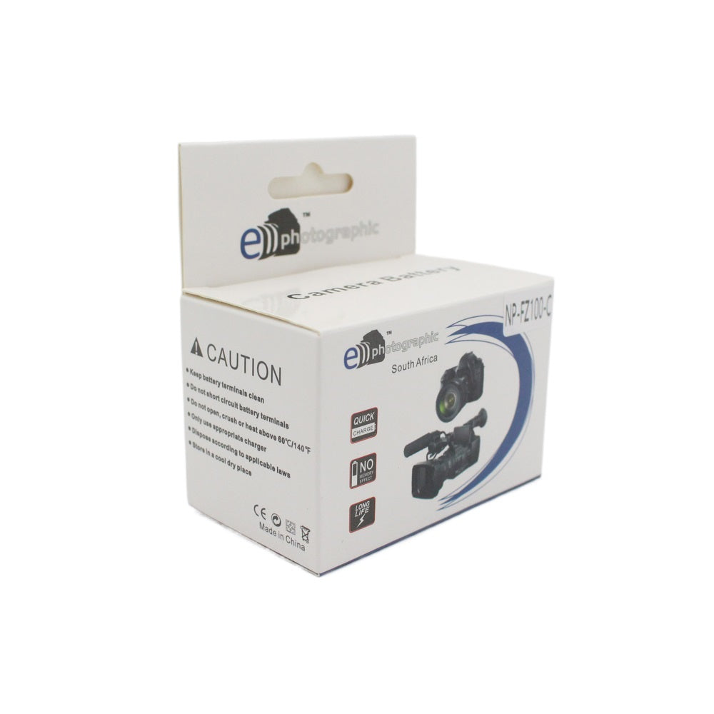 E Photographic NP-FZ100 2280 mAh Type C Battery for Sony