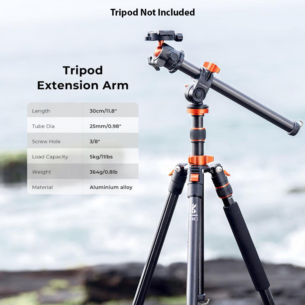 K&F Rotatable Multi-Angle Magnesium Alloy Tripod Column with Locking System