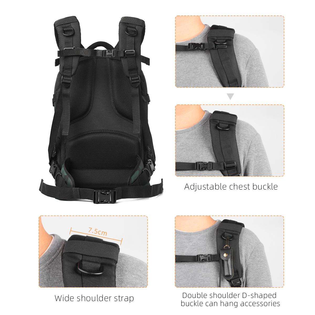 K&F Concept Large National Geographic Back-Pack With Rear Opening KF13.119