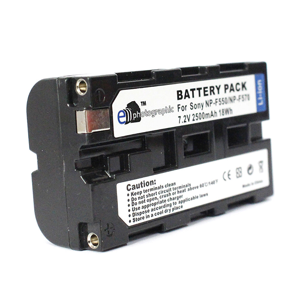 E-Photographic 2500 mAh Lithium Battery for Sony NP-F550 - EPHNPF550