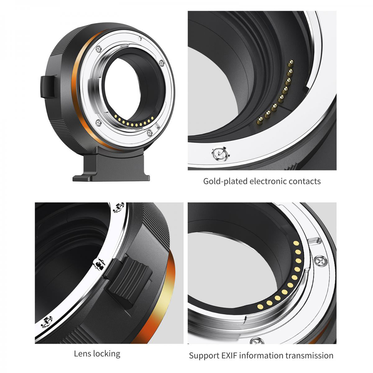K&F AF Adapter for Canon EF & EF-S Lenses to Fuji Micro single FX - KF06-465