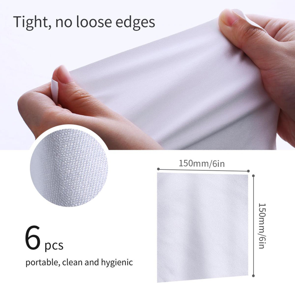 K&F Concept 6 pack dry needle a dust-free microfibre cloth 15 X 15cm - SKU-1684