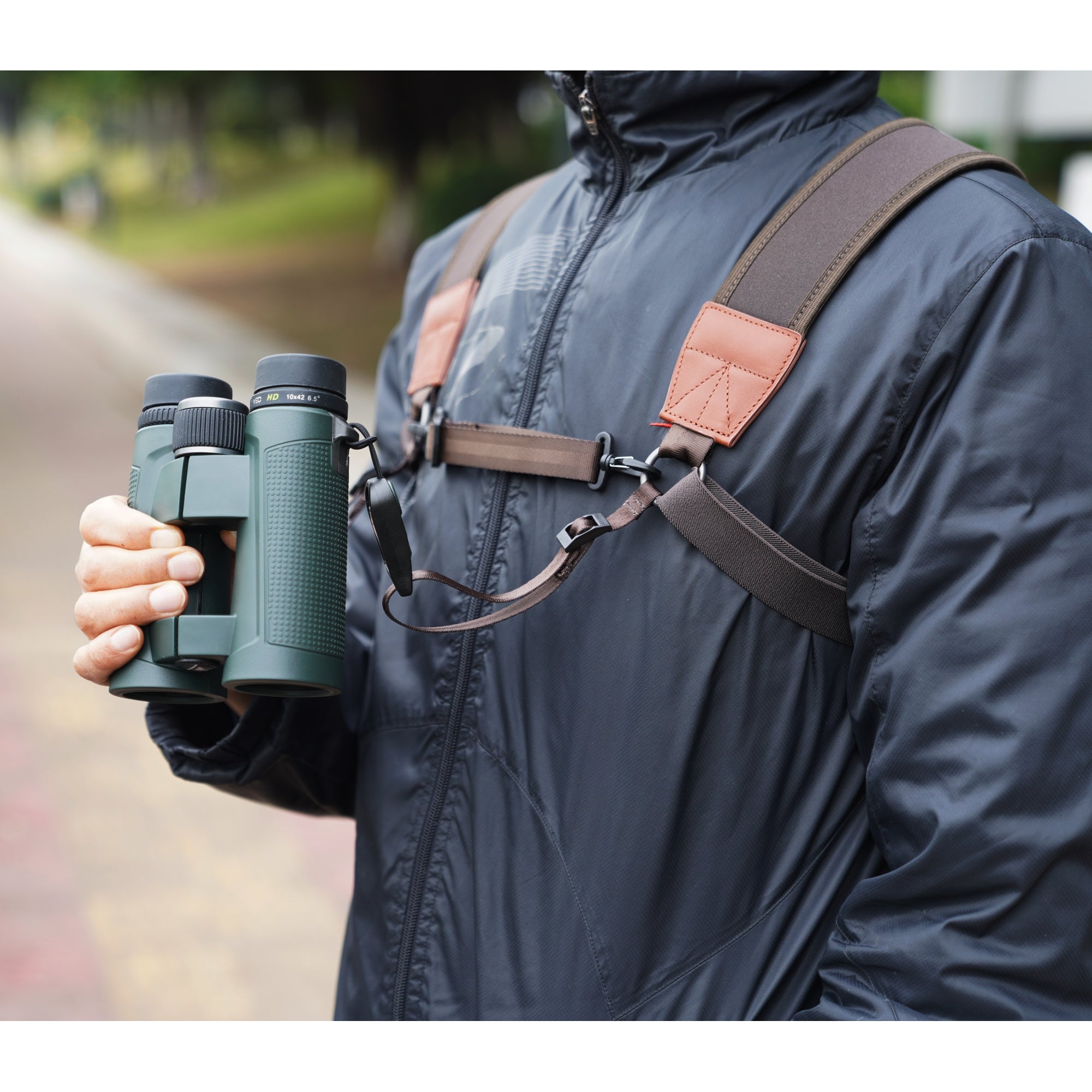 Vanguard VEO Optic Guard D-Lux Binocular & Camera Harness Quick Release-Brown