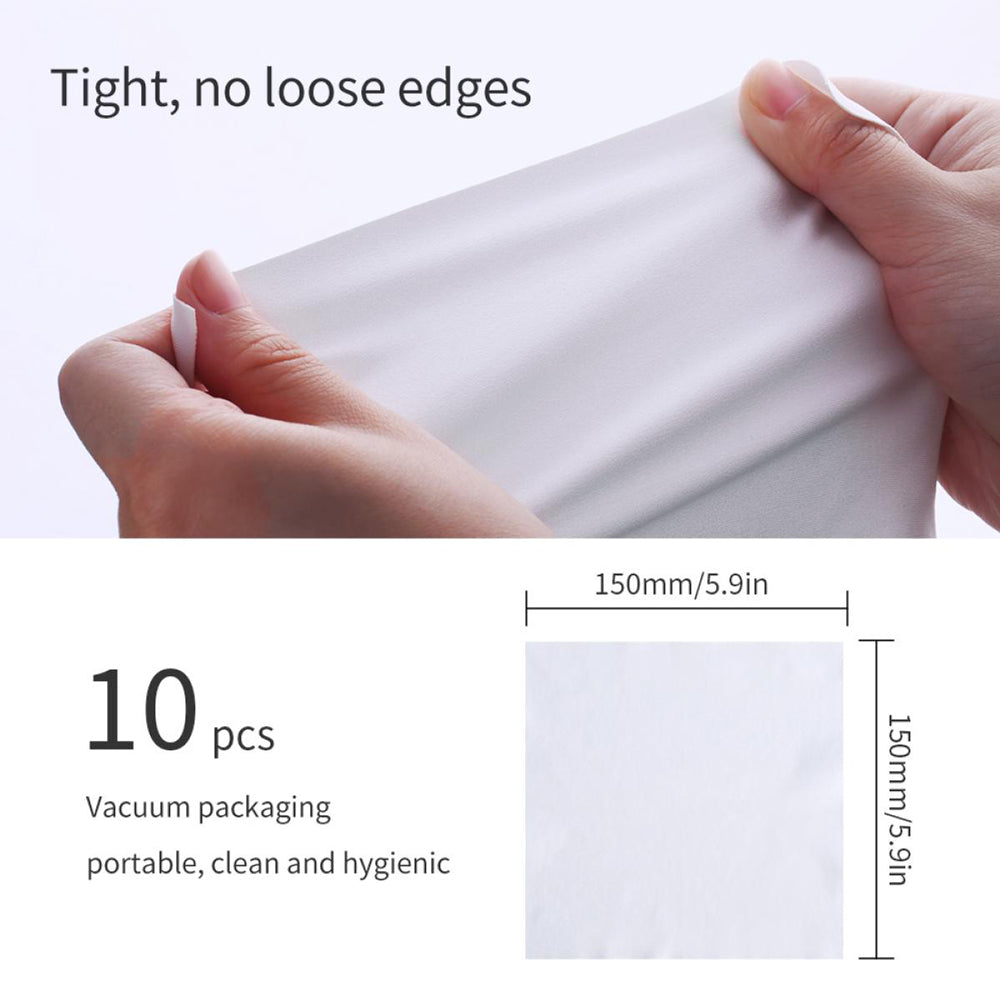 K&F dry needle a dust-free microfibre cloth 14 X 14cm 10 pack - SKU-1597