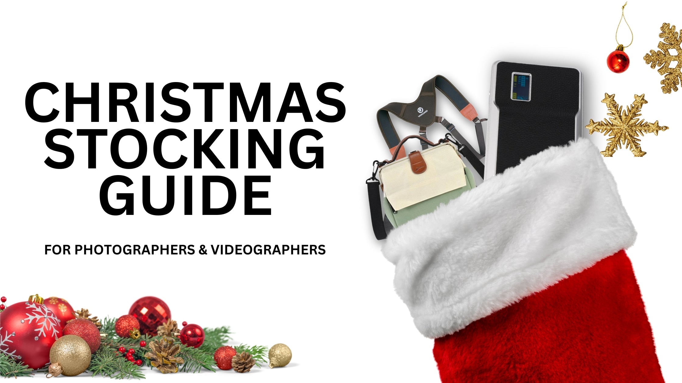 Christmas Stocking Gift Guide for Photographers & Videographers